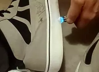 friend trashes my sneakers hard