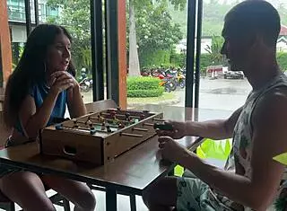 Lost the game, go outside for cumwalk with facial