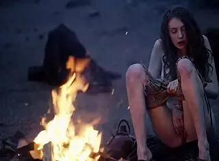 Fantasy Baremaidens Get Wild At The Campfire. Public Masturbation And Cum Scenes Included!