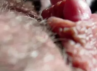 Watch the big clit orgasm up close!