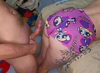 enteada rubs cock but accidental penetration happens oops