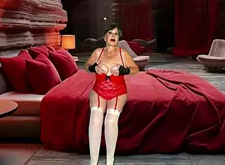 granny red riding hood enjoys old fashioned missionary fucking and cum