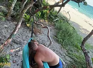 Public fingering action at beach, wow!