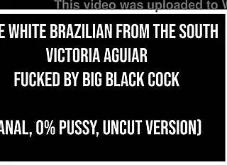 victoria aguiar rides big black cock anally