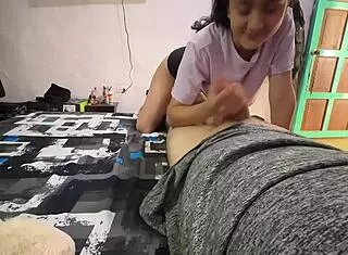 Fucking My Stepsister Leads To Wild Creampie, Almost Getting Caught