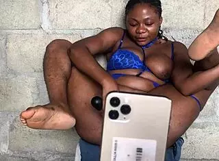 Crazy video call with fan turns into interracial monster cock cumming