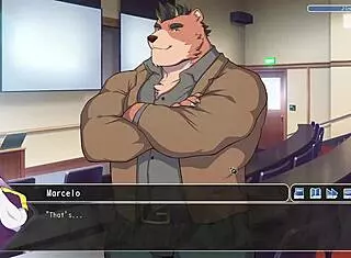 Playing a game in the classroom after class