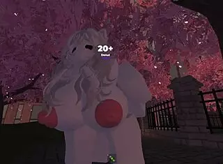 Fucking a girl in the park on Roblox! 😏