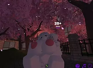 Fucking a girl in the park on Roblox! 😏