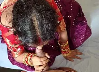 Watch the stepbrother pull out the sister-in-law's breasts in lehenga blouse.