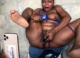 Crazy video call with fan turns into interracial monster cock cumming