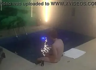 threesome with buddies at the motel pool is wild, part 1! 🏊‍♂️