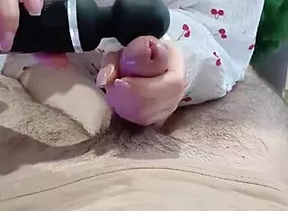 step sister uses vibrator for homemade cum extraction