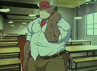 Playing a game in the classroom after class