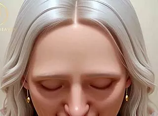 hot gilf gives intense blowjob in changing room from pov!