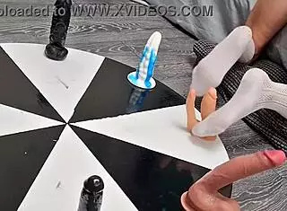 i watched my petite stepsister win her orgasm playing wheel of dildos