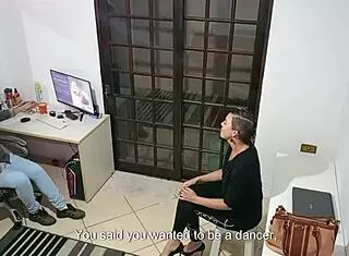 interview to be a nightclub dancer with blowjob