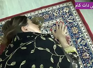 Homemade Brunette with Long Hair Babe