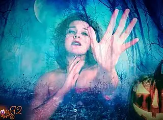 Ghostly ghoulfriend says jerk off for me