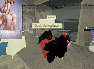 Moth gets drilled by huge futa cock