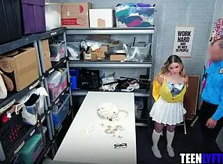 Tiny Teen Shoplifter Stripped And Fucked