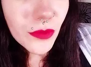 Look At This Hot Brunette Getting Submissive Backstage With Her Pierced Body!