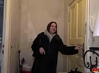 Curvy german girl emma fox picked up for casting in berlin.