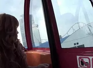 Slutty japanese babe sarina tsubaki sucks a cock outdoors