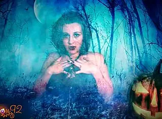 Ghostly ghoulfriend says jerk off for me