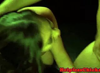 Teen 18+ getting hardfucked and facialized by master in intense bondage session