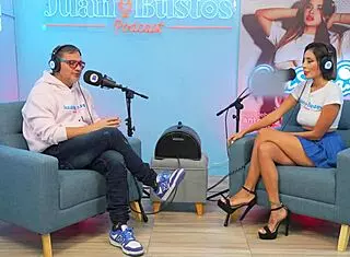 latina gigidamessco hints at getting her wet pussy vibrated by fuckmachine on podcast