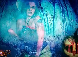 Ghostly ghoulfriend says jerk off for me