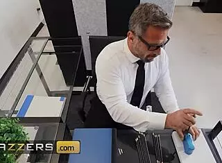 brazzers hailey rose and london laurent nail their hung coworker