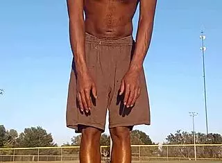 beautiful cute brunette teacher in dorm tastes the air after workout with uncle and husband