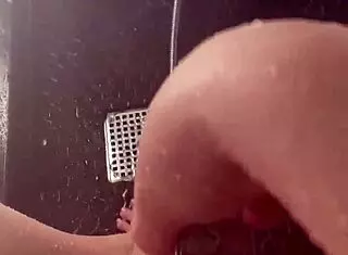 Hot Aesthetic Stepsis Moaning in Sunny Shower