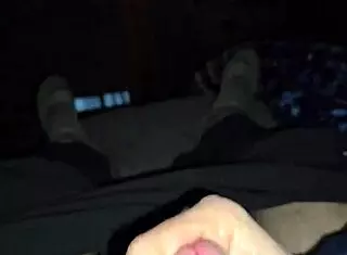 i watch my dirty talking wife take her time jerking off a dick in homemade scene