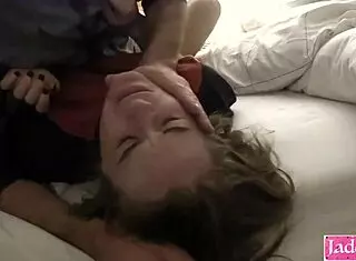 submissive slut gettin’ roughed up with hard slaps n’ pounding