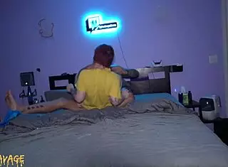 Big Ass Cowgirl Couple Shares Sloppy THROATFUCKING and Rough DOGGYSTYLE with Goth Friend