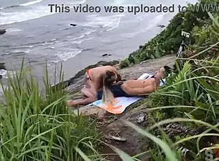 Couple Caught On Beach