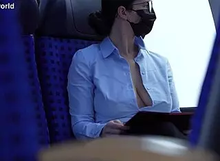 Slave wife goes braless, flashing in public boldly
