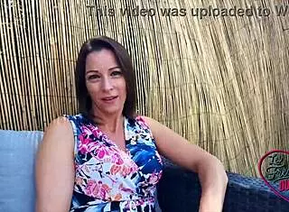 Kyara the naughty nurse tests her slutty limits outdoors.