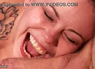 Hairy pussy ginger gets bound and slammed by monster cock! 😱