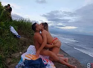 Couple Caught On Beach
