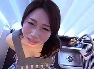 OL Yuu Seduces Colleague with Naked Apron for Raw Sex and Creampie Orgasms