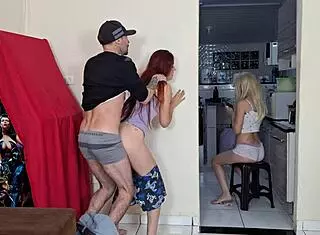 we almost got caught ripping clothes with girlfriend's ass