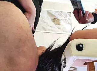 wife gives double blowjob in threesome, cum in mouth 😍