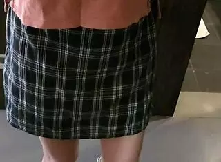 Ladyboy and Shemale Engage in Playful Flirting in Front of the Mirror