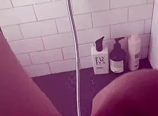 Hot Aesthetic Stepsis Moaning in Sunny Shower