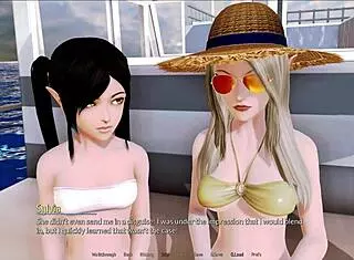 intense harem action in hotel game episode 152