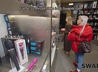 fibi euro, did you meet in the sex shop? fucked hard in threesome with veronica leal.